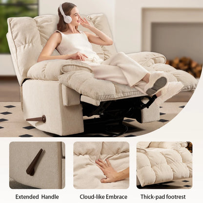 Summer Sale -  Oversized Rocker Recliner Chair