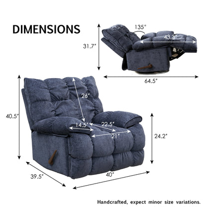 Summer Sale -  Oversized Rocker Recliner Chair